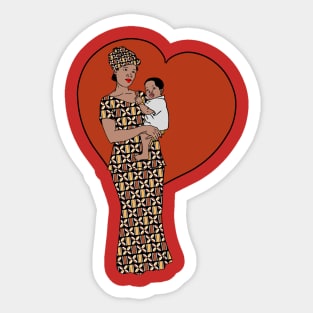 African mother and child Sticker